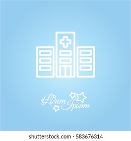 Web line icon. Hospital