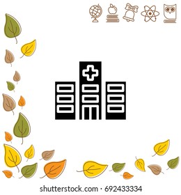 Web line icon. Hospital