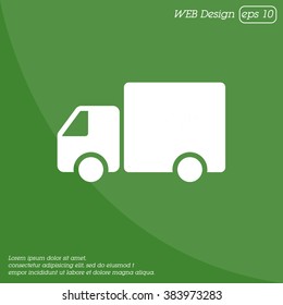 Web line icon. Hour shipping