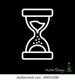 Web line icon. Hourglass
