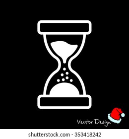 Web line icon. Hourglass