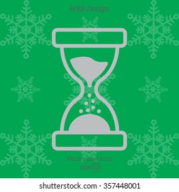 Web line icon. Hourglass