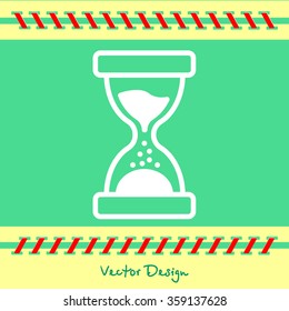 Web line icon. Hourglass