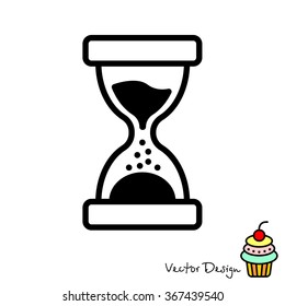 Web line icon. Hourglass