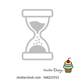 Web line icon. Hourglass
