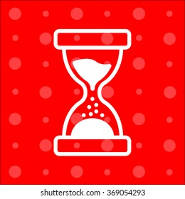 Web line icon. Hourglass