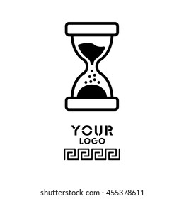Web line icon. Hourglass