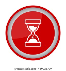 Web line icon. Hourglass