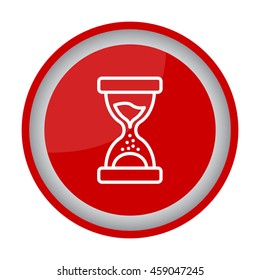 Web line icon. Hourglass