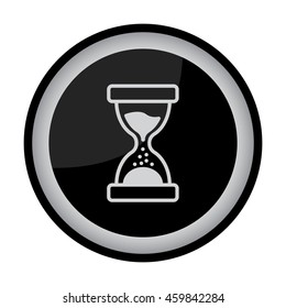 Web line icon. Hourglass