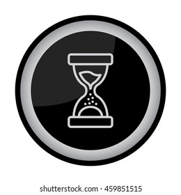 Web line icon. Hourglass