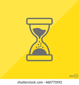 Web line icon. Hourglass