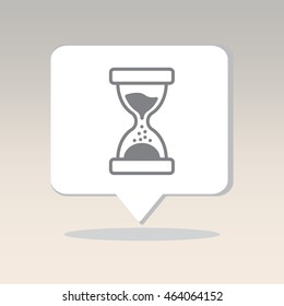 Web line icon. Hourglass