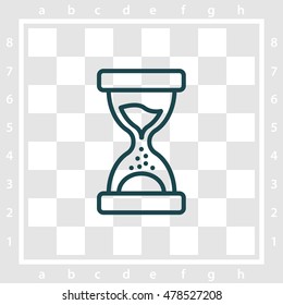Web line icon. Hourglass