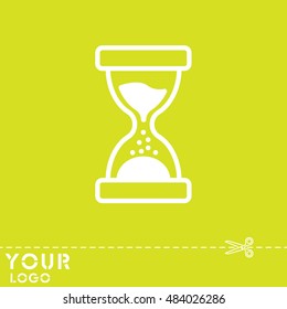 Web line icon. Hourglass