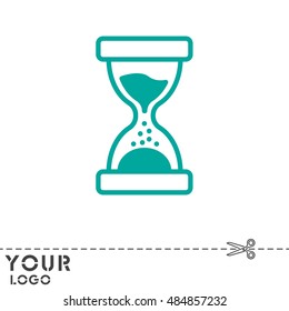 Web line icon. Hourglass