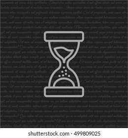 Web line icon. Hourglass
