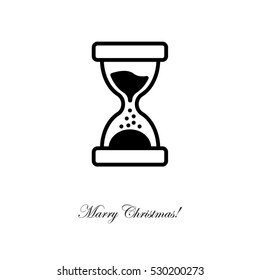 Web line icon. Hourglass