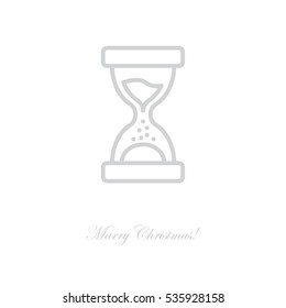 Web line icon. Hourglass