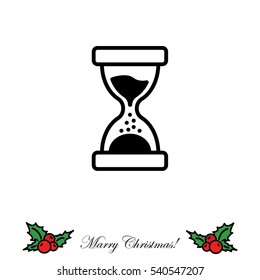 Web line icon. Hourglass