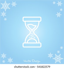 Web line icon. Hourglass