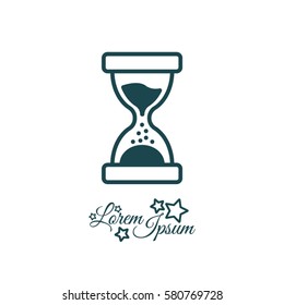 Web line icon. Hourglass