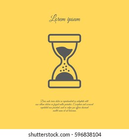 Web line icon. Hourglass