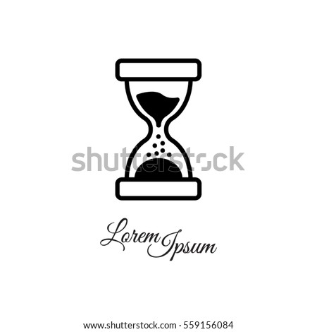 Web line icon. Hourglass