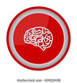 Web line icon. Human brain