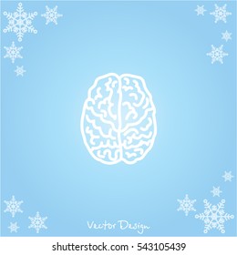 Web line icon. Human brain