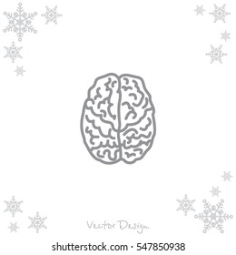 Web line icon. Human brain