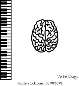 Web line icon. Human brain