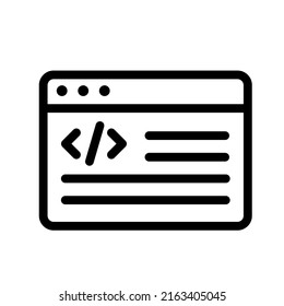 web line icon illustration vector graphic