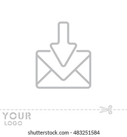 Web line icon. Incoming mail, message