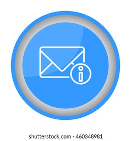 Web line icon. Information about the message, Information notices