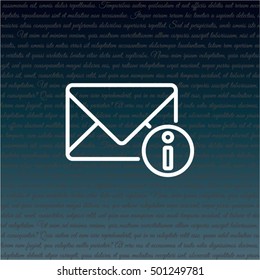 Web line icon. Information about the message, Information notices