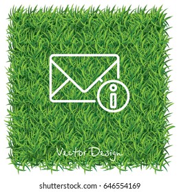 Web line icon. Information about the message, Information notices