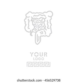 Web line icon. Intestines