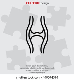 Web line icon. Joint