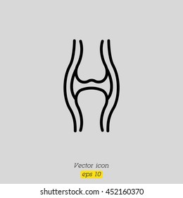 Web line icon. Joint