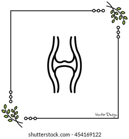 Web line icon. Joint