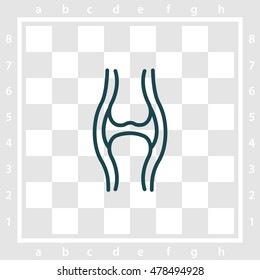 Web line icon. Joint