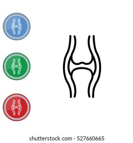 Web line icon. Joint