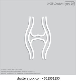Web line icon. Joint
