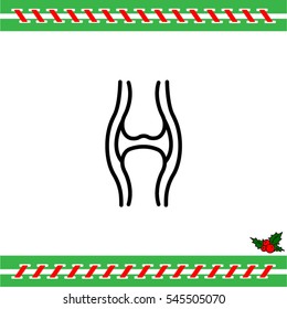 Web line icon. Joint