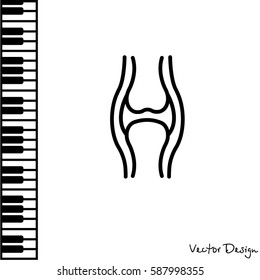 Web line icon. Joint