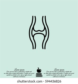 Web line icon. Joint