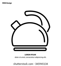 Web line icon. Kettle