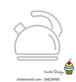 Web line icon. Kettle