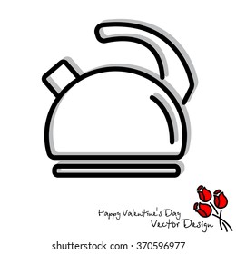 Web line icon. Kettle